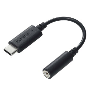 �G���R�� USB C to 3.5mm �C���z�� �ϊ��A�_�v�^ �I�[�f�B�I �W���b�N�ϊ� DAC���� �y ���y/�ʘb �z i Phone�Eandroid�Ή� �u���b�N MPA-C35DBK2