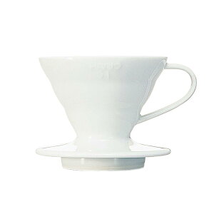 HARIO(�n���I) V60 ���߃h���b�p�[ 01 �Z ���~�b�N �z���C�g 1~2�t�p �R�[�q�[ �n���h�h���b�v ���{�� VDCR-01-W