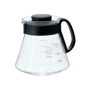 HARIO (�n���I) V60 �����W�T�[�o�[ 600ml 2~5�t�p �u���b�N �R�[�q�[�T�[�o�[ �ϔM�K���X ���{�� XVD-60B