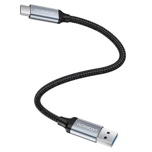 aceyoon USB Type C P[u 20cm Z 1{ ^CvC P[u 0.2M ő3A USB-A to USB-C 20Z` ϋviC҂ USB-C @ɑΉ