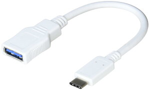 GR USBP[u Type C ϊP[u (USB A to USB C) USB3.1(Gen1) 3Ao ő5Gbps zCg USB3-AFCM01WH