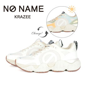 【10％OFFクーポンあり】【2024春夏新作】ノーネーム NONAME KR-41507 KRAZEE クレイジー DOVE ベージュ カラーチェンジ仕様 レディース スニーカー エコ サスティナブル 軽量 厚底 配色 カラフル 太陽の光でカラーチェンジ 大人スニーカー