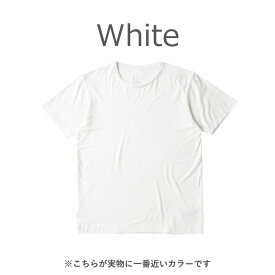 ブーディー BOODY GOTS認証 オーガニックバンブーCMWH メンズクルーネックTシャツ ホワイト