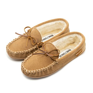 【11/4 10時まで在庫一掃セール】レディース 靴 モカシン MINNETONKA ミネトンカ CADENCE ケイデンス ボア モックシューズ ローファー スエード 40601 通勤 通学 グレー ブラウン
