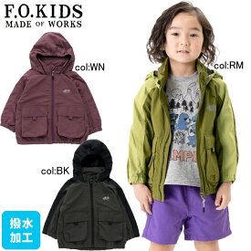 【30%off SALE】【F.O.KIDS エフオーキッズ】R405013◇ウィンドブレーカー◇ワッシャー生地がカッコイイ！【ベビー＆キッズ服】〇100cmまでメール便可