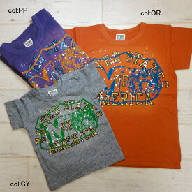 【60％off SALE】【F.O.KIDS エフオーキッズ】R207187◇ヴィンテージ加工Tシャツ◇かすれた感じがかっこいいTシャツ！クールな一枚！【ベビー＆キッズ服】◎メール便可