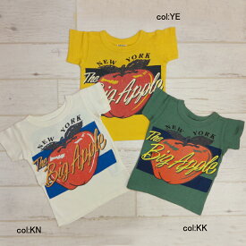 【60％off SALE】【F.O.KIDS エフオーキッズ】R307916◇Big Apple半袖Tシャツ◇大きな林檎と背中の数字がクールなTシャツ【ベビー＆キッズ服】◎メール便可