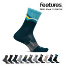 フィーチャーズ/Feetures TRAIL MAX CUSHION MINI CREW ランニングソックス[靴下 ソックス レッグウェア メンズ レディース ミニクルー丈 スポーツ アスリート フィット 快適 アメリカ/トレイル]