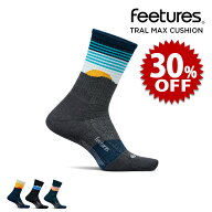 【セール中/新品】フィーチャーズ/Feetures TRAIL MAX CUSHION MINI CREW ランニングソックス[靴下 ソッ…
