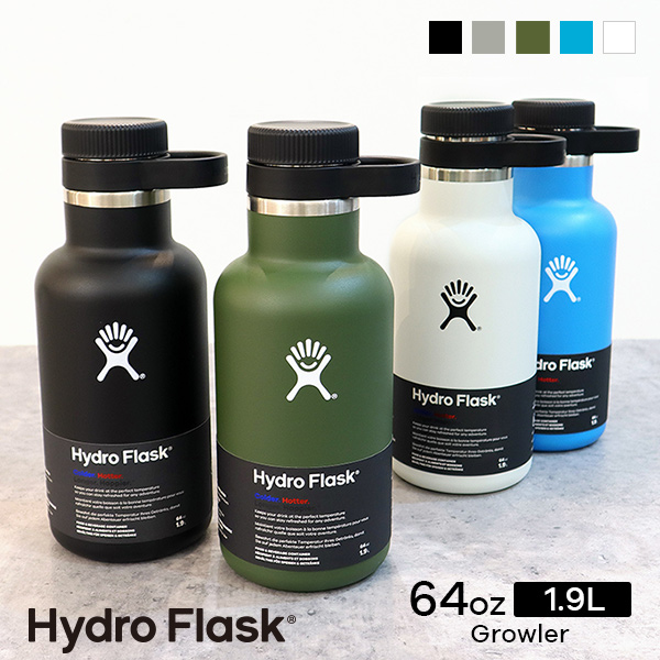 楽天市場】ハイドロフラスク Hydro Flask 64 oz Growler ステンレス 