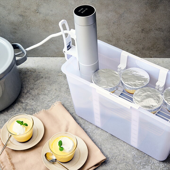 家庭用低温調理器「BONIQ（ボニーク）」の最新モデル「BONIQ 2.0」をクラウドファンディングで新発売！ | 株式会社 葉山社中のプレスリリース 【やや難あり】BONIQ 2.0 ボニーク 低温調理器 専用コンテナ カバー付き