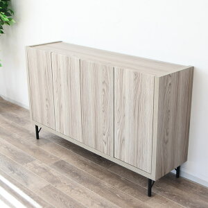 【全品P5倍】【25日は10%offクーポン配布 10/24 20:00】キャビネット 収納棚 収納 リビング収納 サイドボード チェスト 扉付き 開き戸 引き出し 可動棚 木目調 ルーター ナチュラル グレー 北欧