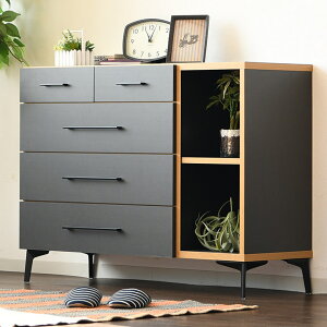 チェスト 北欧 4段 リビングチェスト ロータイプ 幅110cm 衣装ケース 収納ボックス リビング収納 大容量 おしゃれ 木製チェスト 一人暮らし 日本製