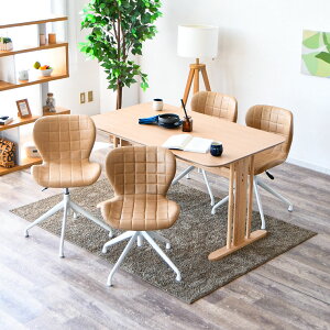 m10%offN[| `11/25 00:00܂Łn_CjOZbg 4l ` _CjOe[u 135cm I[N VR _CjO`FA ] ~ v U[ `FA _CjOe[uZbg 5_Z