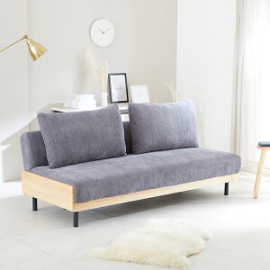 【全品P5倍】【25日は10%offクーポン配布 10/24 20:00】ソファベッド リクライニングソファ 手動 ベッド セミダブル 3段階 折り畳み式 コーデュロイ生地 幅185cm 3人掛け おしゃれ 北欧