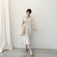 楽天市場 韓国 ワンピース 白ワンピース マキシワンピース カジュアルワンピース レディース シフォンワンピース レディースファッション ワンピ Aライン 無地ワンピース おしゃれ ワンピース 激安 セール ボニール