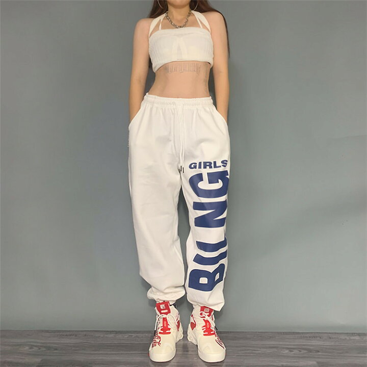 楽天市場 レディース ヒップホップ ダンスパンツ 運動風 Dance ズボン ゆったり ジャズダンス トレーニングパンツ ストリート フィットネス ロングパンツ スポーツウェア ヨガウェア Hiphop かっこいい パンツ 練習着 舞台用 普段着 S M L ボニール