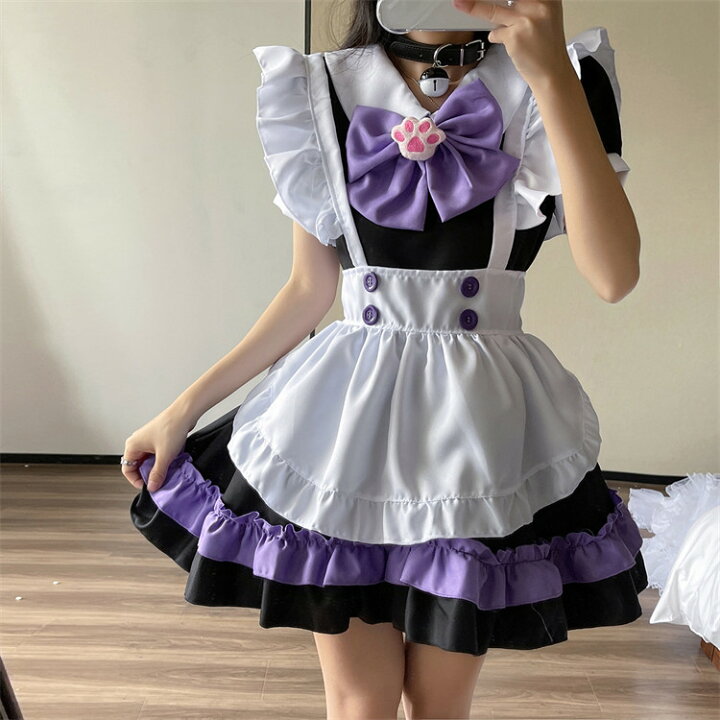 楽天市場】5色展開 ハロウィン メイド服 猫娘 メイド ネコちゃん 
