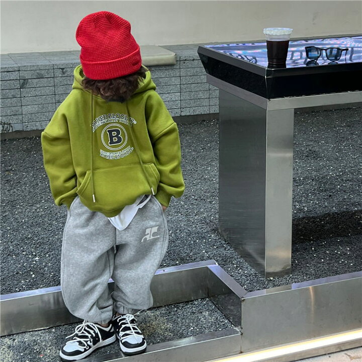 楽天市場 パーカー キッズ 男の子 女の子 ゆったり プルオーバー フード付き パーカー 長袖 トレーナー カジュアル 暖かい トップス ファッション 秋 冬 アウター 子供服 通学 通園 かわいい おしゃれ 90 100 110 1 130 140 ボニール