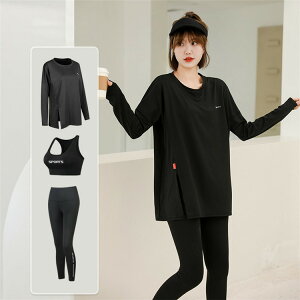 レディース ヨガウェア スポーツウェア 長袖 Tシャツ 単品orセット トップス トレーニングウェア 上下セット ランニングウェア 可愛い 通気性良い フィットネスウェア おしゃれ ヨガウェア