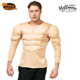 筋肉 コスプレ ハロウィン コスプレ道具 マッスル ムキムキ 筋肉スーツ イケメン Tシャツ パーティー コスチューム 舞台服 演出服 ハロウィン道具