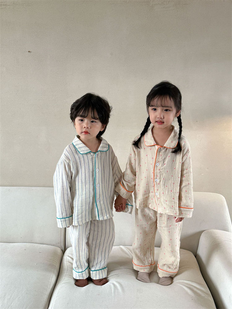 韓国子ども服 パジャマ さくらんぼ柄 女の子 - パジャマ