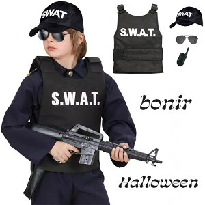 ハロウィン コスプレ SWATベスト スワット ハロウィン swat ベスト 仮装 タクティカルベスト 警察 婦人警官 フリーサイズ 衣装 特殊部隊 コスチューム 制服 レディース 反テロ 特戦隊 衣装 コス