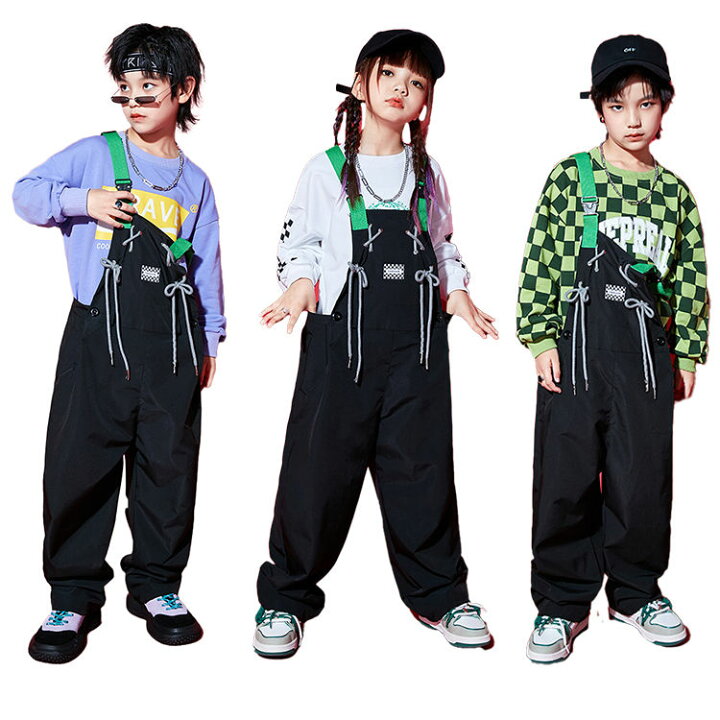 キッズ ダンス 衣装 ヒップホップ 2点セット セットアップ 美式 ジャズダンス HIPHOP サロペット 緑 紫 黒 ズボン ロングパンツ 男の子 女の子 ダンス衣装 子供服 ジャッズ 応援団 練習着 ステージ衣装 演出服 ストリート ダンスウェア 110-180 ボニール 2点セット ダンス衣装 キッズ ダンス 衣装 ヒップホップ セットアップ パンツセット 子供 女の子 男の子 ジャッズ ヒップホップ ストリート キッズ ダンスウェア ジュニア トップス パンツ ズボン ロングパンツダンス衣装 長袖 スーツ
