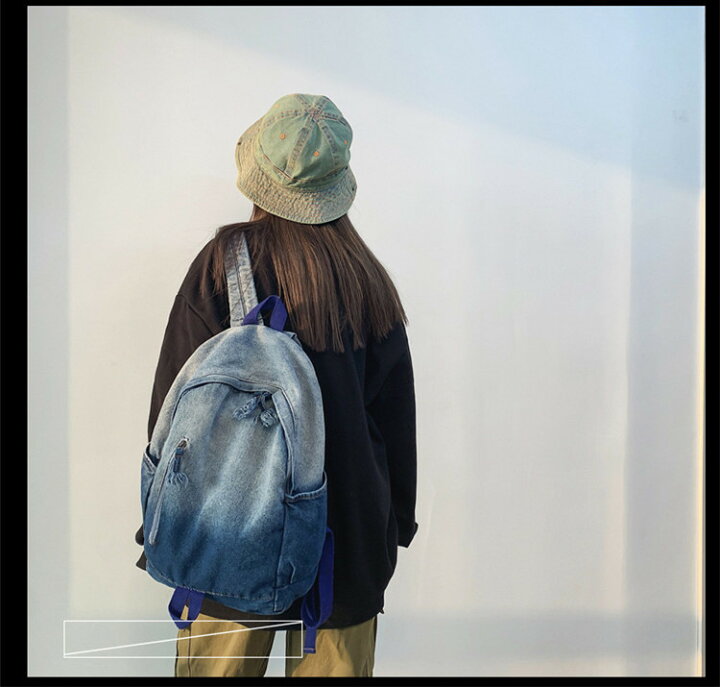 楽天市場 レディース バッグ メンズ リュックデニム 通学 リュックサック 大容量 トラベルバッグ 収納力 通勤 入学 かっこいいバッグ ポケット 中学生 高校生リュック 大学生 アウトドア 人気 便利 軽い 出張 大人 学園 旅行 おしゃれ ボニール