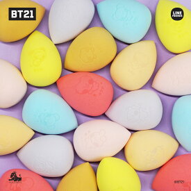 【：30%OFF SALE：】ソロモン商事【BT21 minini メイクスポンジ BT21_MSG_C】MAKEUP SPONGE メイク パフ 化粧 スポンジ ファンデーションパフ メイクアップ クッション キャラクター コスメ KOYA RJ SHOOKY MANG CHIMMY TATA COOKY　50％OFFセール