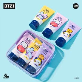 【：TIME SALE：】ソロモン商事【BT21 minini トラベルキット BT21-TRK-C】 トラベルキット TRAVEL KIT 旅行用品　シャンプー トリートメント ボディウォッシュ KOYA RJ SHOOKY MANG CHIMMY TATA COOKY