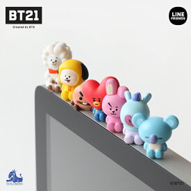 【：スーパーSALE：】ソロモン商事【BT21 モニターフィギュア ver.1 BLACK 黒】MONITOR FIGURE キャラクター パソコン アクセサリー モニター フィギュア 3 30%OFFセール 50%OFFセール ワンコイン 3COINS