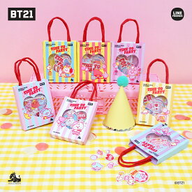 【：50%OFF SALE：】ソロモン商事 【BT21 モバイルデコステッカー ver.3_MDT_B】MOBILE DECO STICKER (TIME TO PARTY) シール キャラクター かわいい デコレーション KOYA RJ SHOOKY MANG CHIMMY TATA COOKY
