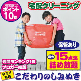【期間限定ポイント10倍】クリーニング 保管 15点迄【送料無料】クリーニング 詰め放題 宅配 今だけしみぬき無料 詰め放題クリーニング 保管付【週間ランキング1位】クリーニング 保管あり 15点迄 衣替えにも最適です！クリーニングならボニータ店へ