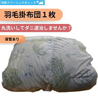 【5％OFFクーポン配布中】クリーニング 保管 布団 1枚【羽毛掛布団のみ】【保管あり】 クリーニング シン…