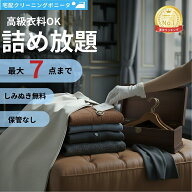 クリーニング 詰め放題 宅配 7点迄 【高級衣料OK！】今だけしみぬき無料 宅配 クリーニング♪【月間ラン…