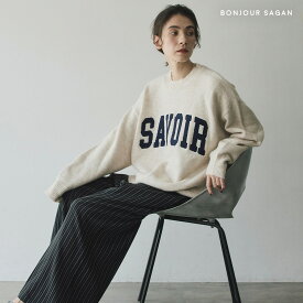 ＼マラソン限定！5000円以上購入で15％OFFクーポンで4582円／＼奇跡の再再再販！！／ サガラ刺繍ニットプルオーバー 88-004876 【一部予約/12月下旬】