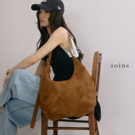 楽天市場】soins ソワン A4対応 フェイクスエードムーンショルダー 