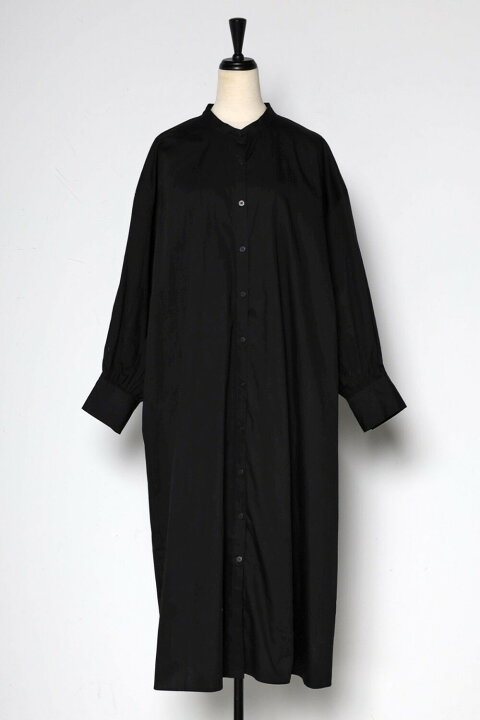 楽天市場】ボリュームスリーブバンドカラーシャツワンピース 77-002117  