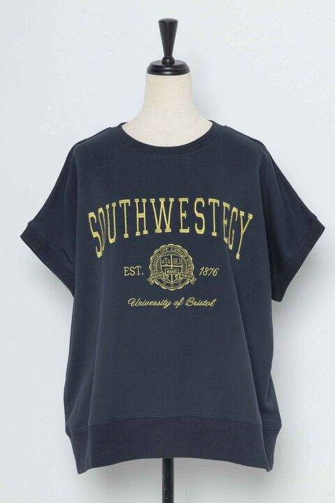 楽天市場】カレッジ刺繍ピグメントスウェットTシャツ 77-003897【一部 