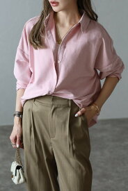 ＼マラソン限定！5000円以上購入で15％OFFクーポンで4862円／ピーチスキンベーシックシャツ 77-004597