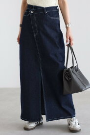 ＼マラソン限定！5000円以上購入で15％OFFクーポンで4956円／クロスウエストデニムスカート 77-004616