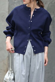 ＼マラソン限定！5000円以上購入で15％OFFクーポンで4675円／スナップボタン カーディガン レディース トップス アウター ニット 秋 冬 きれいめ ゆったり 軽い S/M/L フリー 黒 ブラック BONJOUR SAGAN ボンジュールサガン スナップボタンダンボールカーディガン