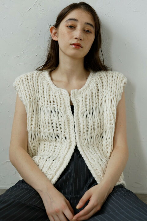 楽天市場】hand knit vest / ハンドニットベスト : BONJOUR SAGAN