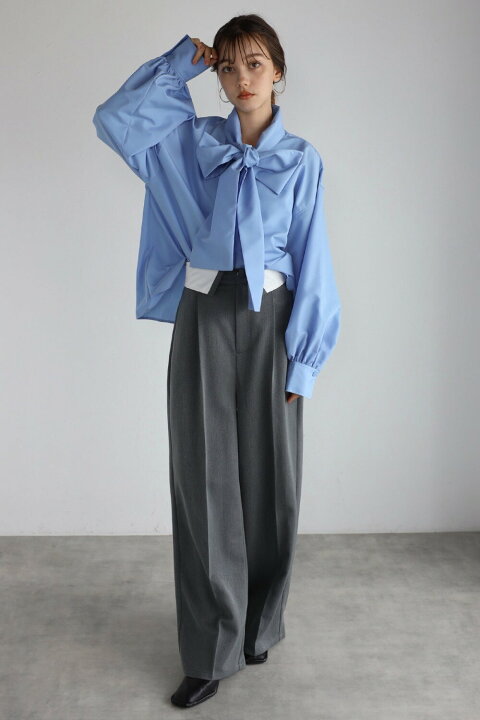 楽天市場】broadcloth ribbon shirt / ブロードボウタイシャツ 88 