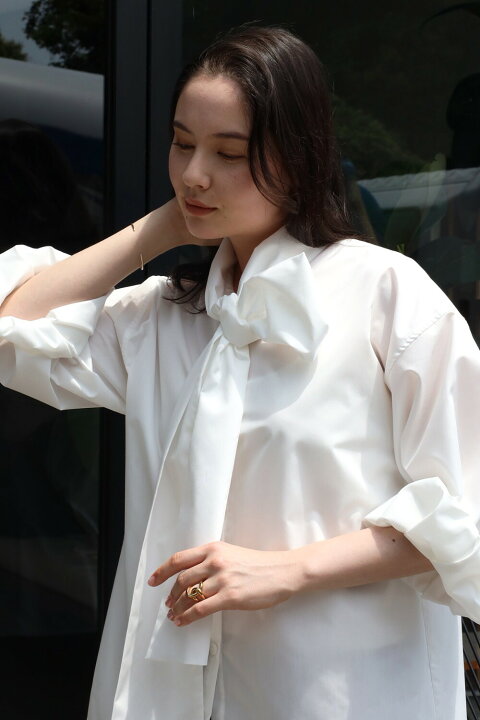 楽天市場】broadcloth ribbon shirt / ブロードボウタイシャツ 88 