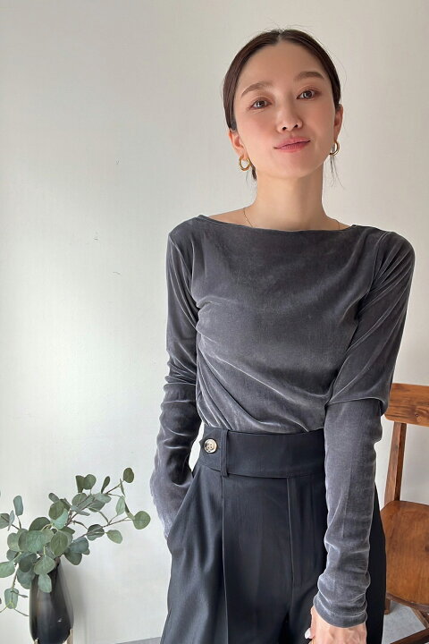 楽天市場】ericaさんコラボ 前後2WAYシアーベロアトップス : BONJOUR SAGAN