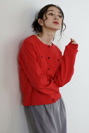 ＼マラソン限定！5000円以上購入で15％OFFクーポンで4114円／ミニポケット カーディガン レディース トップス 羽織り 秋 カジュアル オフィス ボンジュールサガン ミニポケットニットカーディガン 【予約/11月下旬or12月下旬】