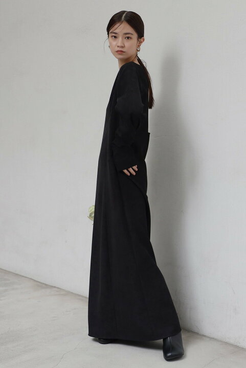 楽天市場】back open long sleeve one-piece / バックオープンロング 