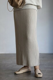 ＼マラソン限定！5000円以上購入で15％OFFクーポンで3647円／リブニットタイトスカート 77-003439